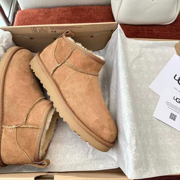 UGG Classic Ultra Mini Boots chestnut - Picture 3 of 9